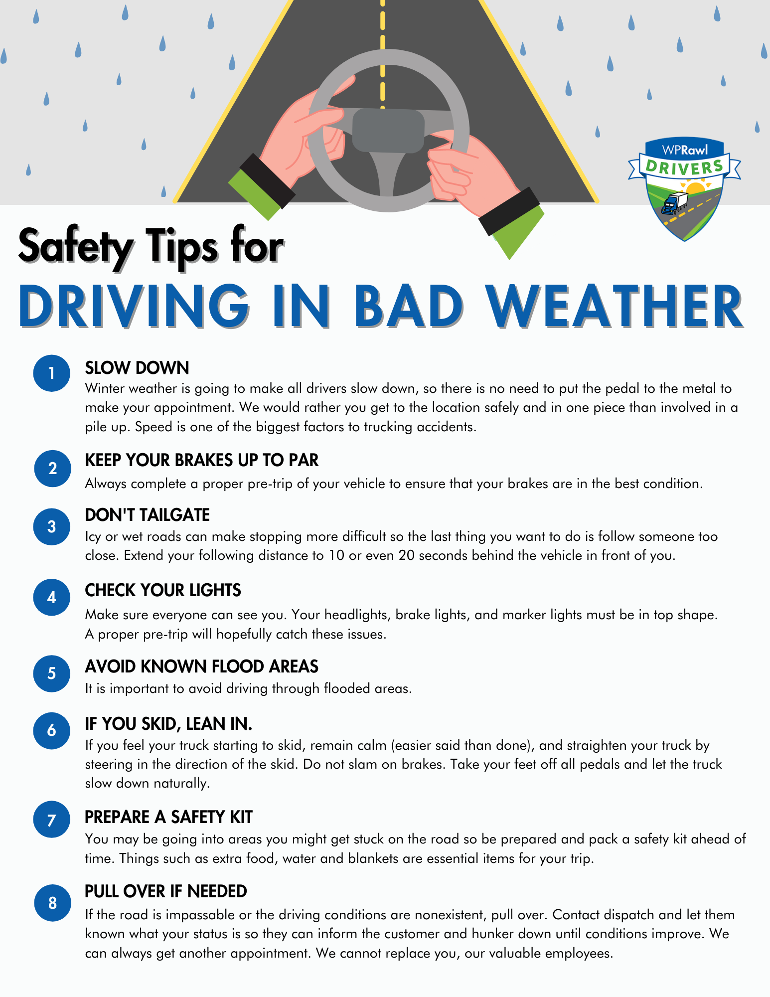 Safety Tips For Driving In Bad Weather